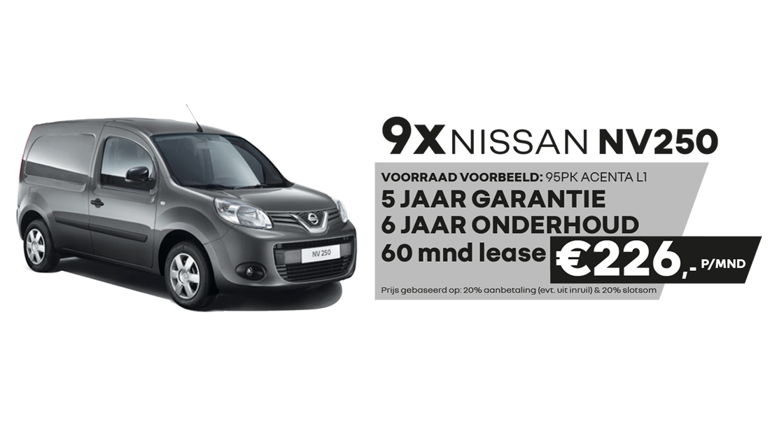 ABD Nissan - Bedrijfswagenactie - NV250